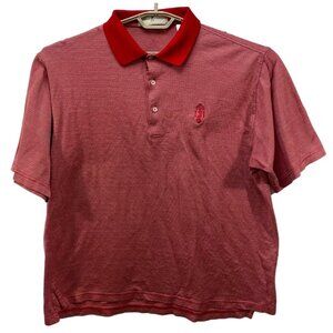 Fairway & Greene Golf Polo Shirt Lake Hickory CC Red White Mens XL